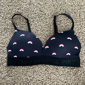 Rainbow wireless push-up bra 🌈